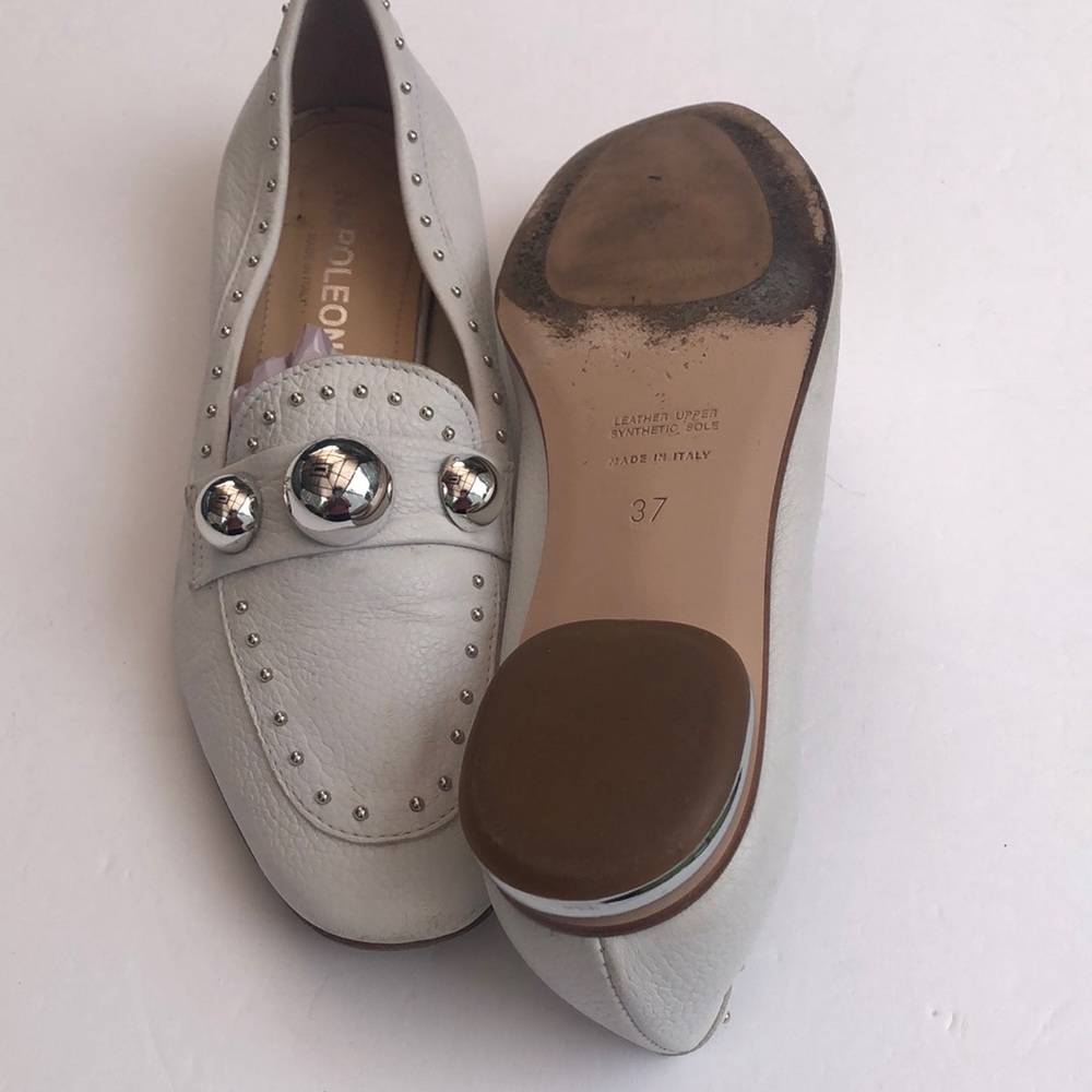 Napoleoni white Shoes size 6 1/2 Leather upper worn size 6 1/2